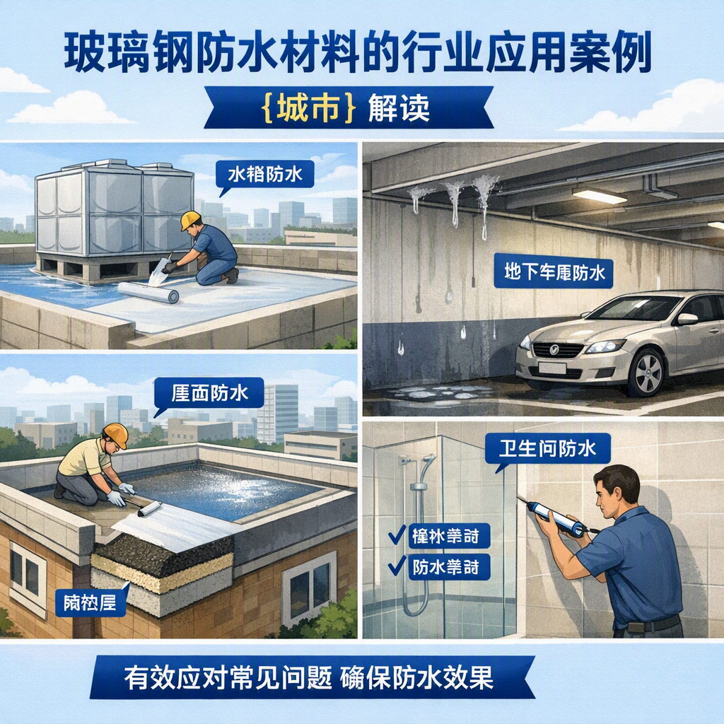 玻璃钢防水材料的行业应用案例,佳木斯解读