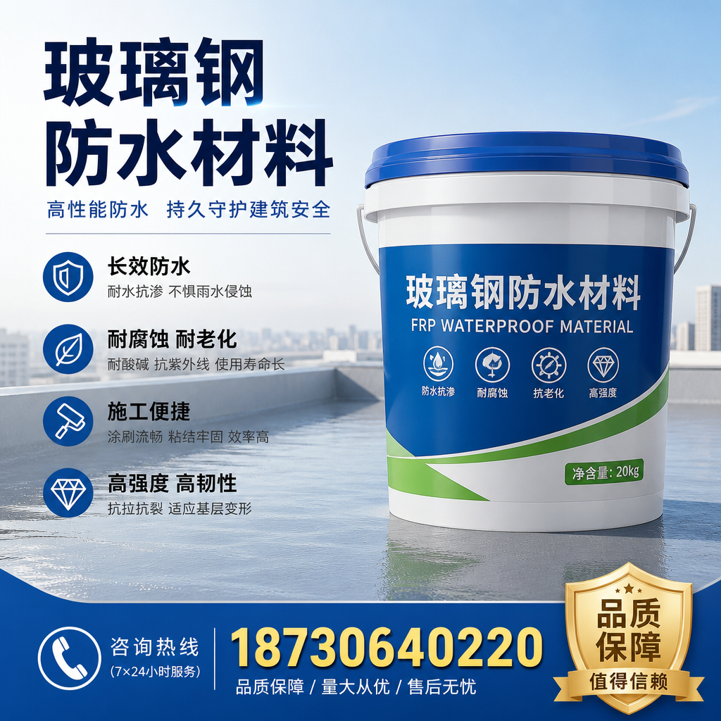 专家解析：玻璃钢防水材料的市场前景分析在 佳木斯
